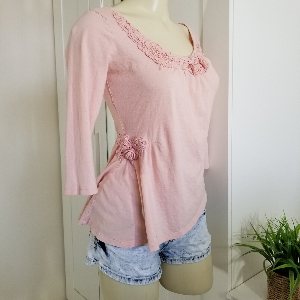 Elle Pink Embellished Top